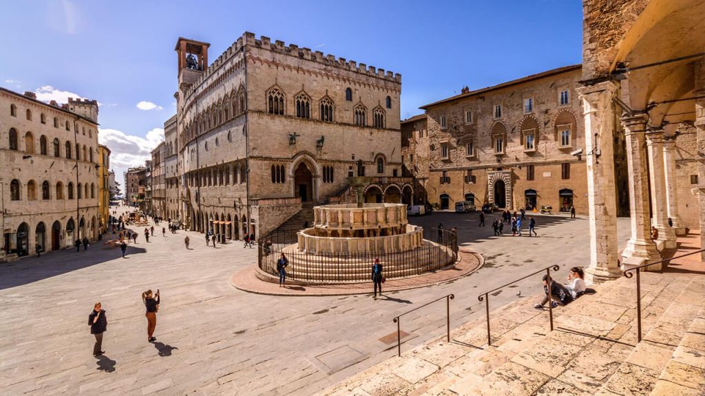 Foto della Piazza IV Novembre di Perugia